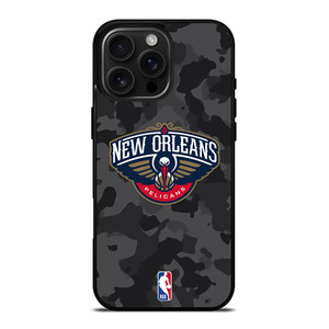 NEW ORLEANS PELICANS BLACK CAMO iPhone 16 Pro Max Case Cover