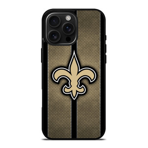 NEW ORLEANS SAINTS NFL METAL STRIPE iPhone 16 Pro Max Case Cover