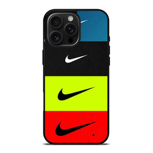 NIKE SWOOSH STRIPE COLORS iPhone 16 Pro Max Case Cover