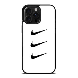 NIKE TRIPPLE SWOOSH WHITE iPhone 16 Pro Max Case Cover NIKE TRIPPLE SWOOSH WHITE iPhone 16 Pro Max Case Cover