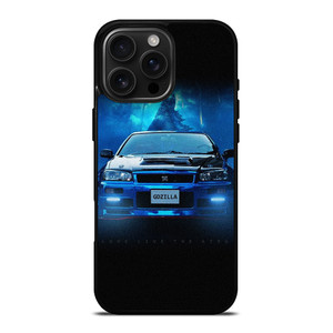 NISSAN GTR GODZILLA BLUE iPhone 16 Pro Max Case Cover NISSAN GTR GODZILLA BLUE iPhone 16 Pro Max Case Cover