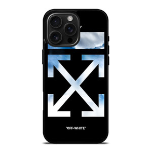 OFF WHITE SKY BLUE iPhone 16 Pro Max Case Cover OFF WHITE SKY BLUE iPhone 16 Pro Max Case Cover