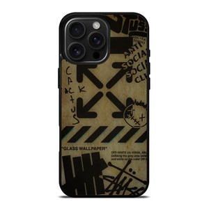 OFF WHITE STUSSY UNDEFEATED CACTUS JACK iPhone 16 Pro Max Case Cover