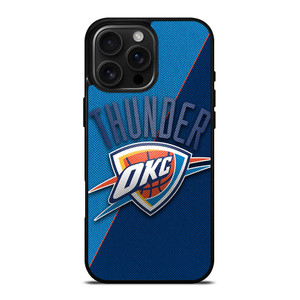 OKLAHOMA CITY THUNDER NBA BASKETBALL LOGO iPhone 16 Pro Max Case Cover