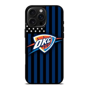 OKLAHOMA CITY THUNDERS NBA USA FLAG iPhone 16 Pro Max Case Cover
