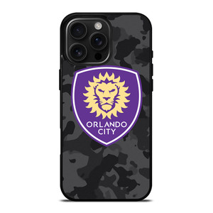 ORLANDO CITY SC MLS BLACK CAMO iPhone 16 Pro Max Case Cover