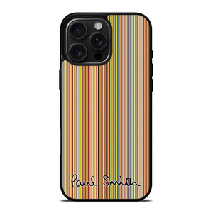 PAUL SMITH LOGO SIGNATURE PATTERN iPhone 16 Pro Max Case Cover