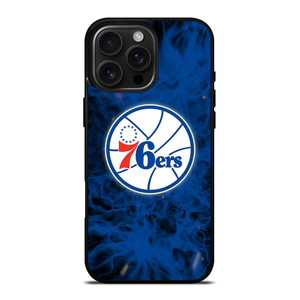 PHILADELPHIA 76ERS BASKETBALL NBA FIRE iPhone 16 Pro Max Case Cover