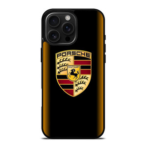 PORSCHE CAR GOLD iPhone 16 Pro Max Case Cover