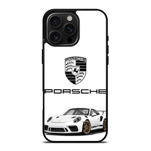 PORSCHE GT3 RS WHITE iPhone 16 Pro Max Case Cover