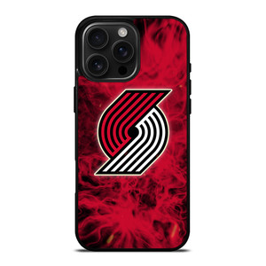 PORTLAND TRAIL BLAZERS BASKETBALL NBA FIRE iPhone 16 Pro Max Case Cover