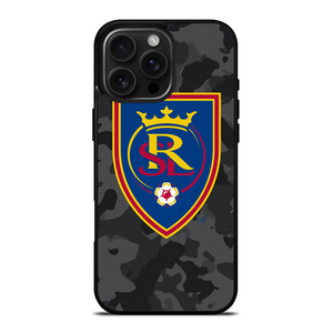 REAL SALT LAKE MLS BLACK CAMO iPhone 16 Pro Max Case Cover
