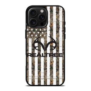 REALTREE AMERICAN FLAG LOGO iPhone 16 Pro Max Case Cover REALTREE AMERICAN FLAG LOGO iPhone 16 Pro Max Case Cover