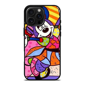 ROMERO BRITTO MINNIE MOUSE ART iPhone 16 Pro Max Case Cover
