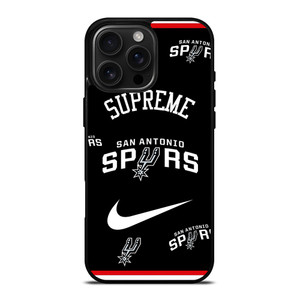 SAN ANTONIO SPURS NBA X SUPREME NIKE iPhone 16 Pro Max Case Cover