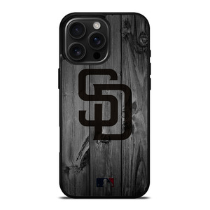 SAN DIEGO PADRES BASEBALL MLB WOOD LOGO iPhone 16 Pro Max Case Cover