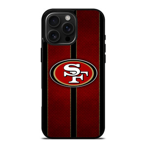 SAN FRANCISCO 49ERS NFL METAL STRIPE iPhone 16 Pro Max Case Cover