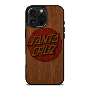 SANTA CRUZ SKATEBOARD WOODEN LOGO iPhone 16 Pro Max Case Cover