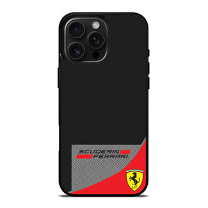 SCUDERIA FERRARI CARBON iPhone 16 Pro Max Case Cover