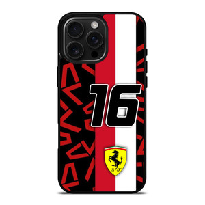 SCUDERIA FERRARI CHARLES LECLERC F1 FORMULA ONE iPhone 16 Pro Max Case Cover