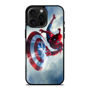 SPIDERMAN X CAPTAIN AMERICA iPhone 16 Pro Max Case Cover