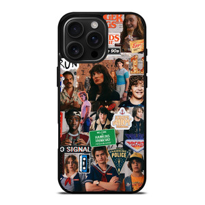 STRANGER THINGS AESTHETIC COLLAGE iPhone 16 Pro Max Case Cover STRANGER THINGS AESTHETIC COLLAGE iPhone 16 Pro Max Case Cover