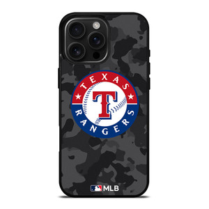 TEXAS RANGERS BASEBALL BLACK CAMO iPhone 16 Pro Max Case Cover