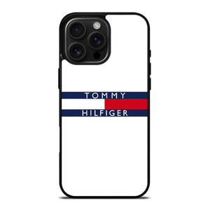 TOMMY HILFIGER WHITE iPhone 16 Pro Max Case Cover