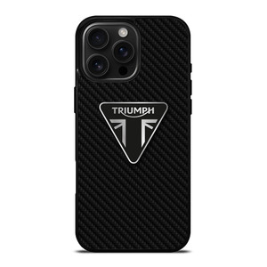 TRIUMPH MOTORCYCLES CARBON FIBER iPhone 16 Pro Max Case Cover TRIUMPH MOTORCYCLES CARBON FIBER iPhone 16 Pro Max Case Cover