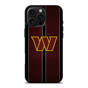 WASHINGTON COMMANDERS NFL METAL STRIPE iPhone 16 Pro Max Case Cover WASHINGTON COMMANDERS NFL METAL STRIPE iPhone 16 Pro Max Case Cover
