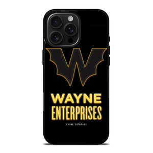 WAYNE ENTERPRISES BATMAN LOGO iPhone 16 Pro Max Case Cover WAYNE ENTERPRISES BATMAN LOGO iPhone 16 Pro Max Case Cover