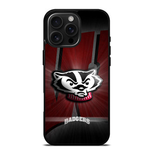 WISCONSIN BADGERS FOOTBALL LOGO iPhone 16 Pro Max Case Cover