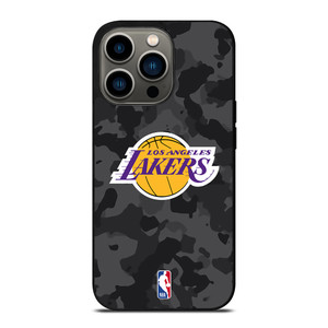 LOS ANGELES LAKERS BLACK CAMO iPhone 13 Pro Case Cover LOS ANGELES LAKERS BLACK CAMO iPhone 13 Pro Case Cover