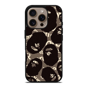 A BATHING APE SUPREME BLACK iPhone 16 Pro Case Cover A BATHING APE SUPREME BLACK iPhone 16 Pro Case Cover