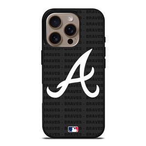 ATLANTA BRAVES BASEBALL BLACK iPhone 16 Pro Case Cover