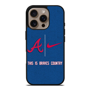 ATLANTA BRAVES NIKE MLB BASEBALL iPhone 16 Pro Case Cover ATLANTA BRAVES NIKE MLB BASEBALL iPhone 16 Pro Case Cover