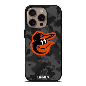 BALTIMORE ORIOLES BASEBALL BLACK CAMO iPhone 16 Pro Case Cover