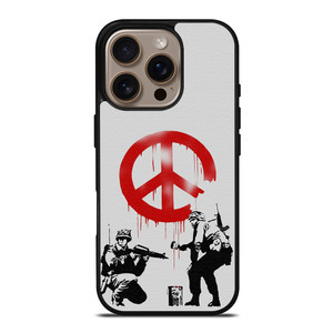 BANKSY ART PEACE iPhone 16 Pro Case Cover BANKSY ART PEACE iPhone 16 Pro Case Cover
