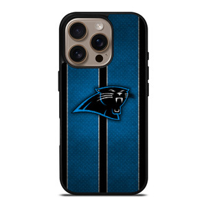 CAROLINA PANTHERS NFL METAL STRIPE iPhone 16 Pro Case Cover