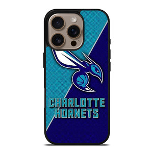 CHARLOTTE HORNETS NBA BASKETBALL LOGO iPhone 16 Pro Case Cover