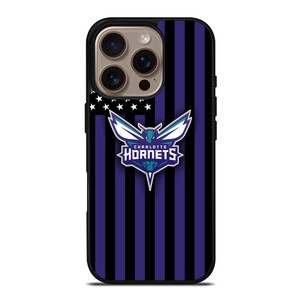 CHARLOTTE HORNETS NBA USA FLAG iPhone 16 Pro Case Cover