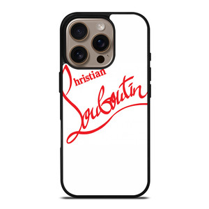 CHRISTIAN LOUBOUTIN WHITE iPhone 16 Pro Case Cover