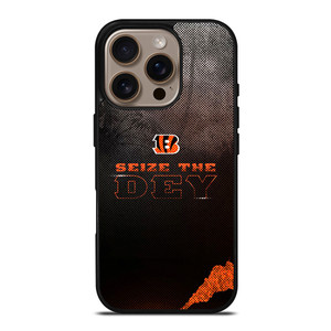 CINCINNATI BENGALS NFL FOOTBALL SEIZE THE DEY iPhone 16 Pro Case Cover CINCINNATI BENGALS NFL FOOTBALL SEIZE THE DEY iPhone 16 Pro Case Cover