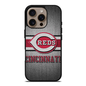 CINCINNATI RED MLB BASEBALL METAL iPhone 16 Pro Case Cover CINCINNATI RED MLB BASEBALL METAL iPhone 16 Pro Case Cover