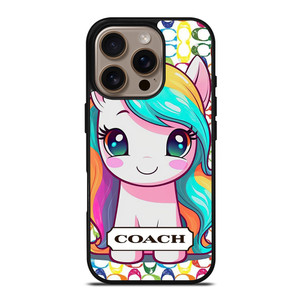 COACH NEW YORK LOGO PRETTY UNICORN iPhone 16 Pro Case Cover COACH NEW YORK LOGO PRETTY UNICORN iPhone 16 Pro Case Cover