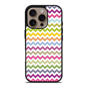 CUTE CHEVRON COLORFUL iPhone 16 Pro Case Cover