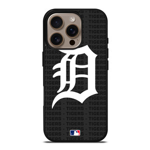 DETROIT TIGERS BASEBALL BLACK iPhone 16 Pro Case Cover