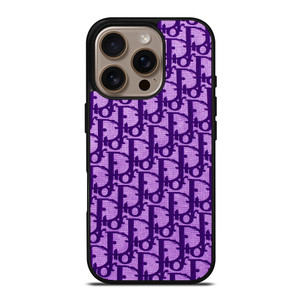 DIOR LOGO PURPLE iPhone 16 Pro Case Cover