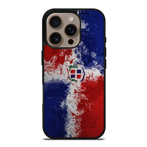 DOMINICAN REPUBLIC FLAG ART iPhone 16 Pro Case Cover DOMINICAN REPUBLIC FLAG ART iPhone 16 Pro Case Cover