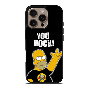 GUNS N ROSES ROCK HOMER SIMPSONS iPhone 16 Pro Case Cover